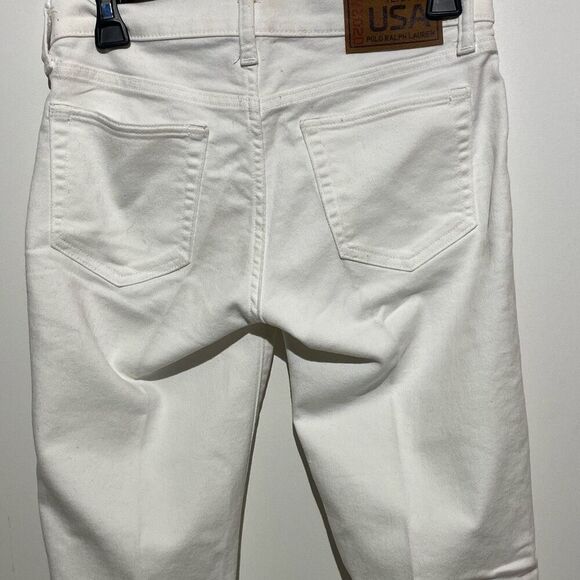 Polo Ralph Lauren Women's White 2020 Team US Olympics Denim Jeans Size 2 - Picture 7 of 14